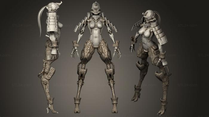 Figurines heroes, monsters and demons (Cyborg Sam, STKM_0749) 3D models for cnc